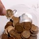 thumbnail image 5 of Hucha de cerdo, cajas de dinero, caja de ahorro de monedas, bonito recuerdo de cristal transparente, nacimiento, 5 of 5