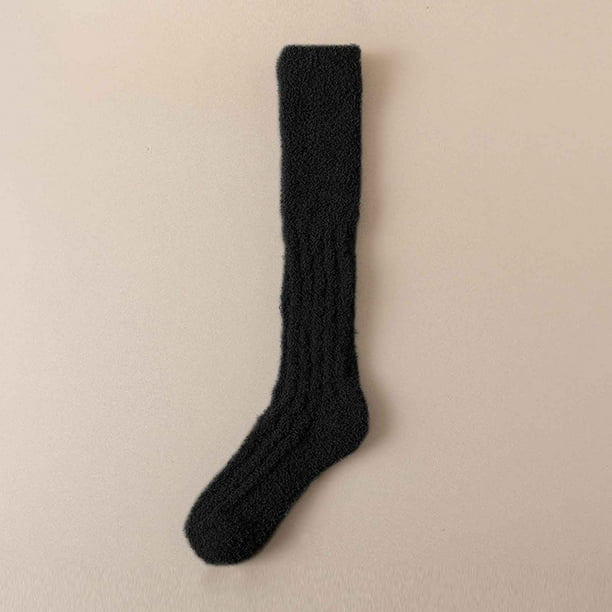 Calcetines para mujer, pantuflas, calcetines de invierno cálidos con forro polar, calcetines acogedores, suaves, gruesos y peludos, calcetines navideños para mujer