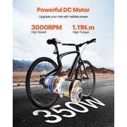 KFFKFF 350W Electric Motor with Brushless DC, 24V 3000rpm for Go Kart, Electric Engine for Dirt Bike, E-Bike Motorcycle Scooter DIY Projects