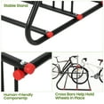 thumbnail image 2 of Commercial Grid Bike Rack, Single Sided Bike Rack Stand Ground, 5-Bike Capacity Bicycle Storage Stand, Power Coated Steel Floor Parking Stand for Garages, Stores, Schools and Universities, 2 of 8