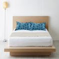 thumbnail image 6 of Yayeee Pillowcase Standard Size Set of 2 Satin Wrinkle Resistant Envelope Pillow Case, Blue Forest Cat Pattern, 6 of 8