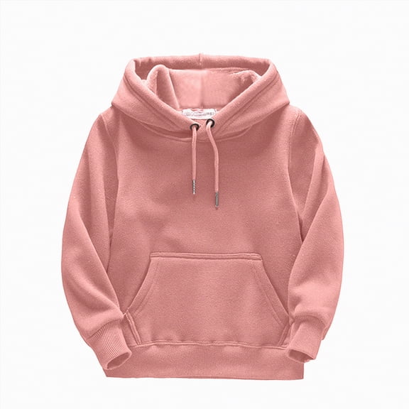 Ccpelsie Girls Clothes Hoodies for Toddler Girls Activewear Long Sleeve Sweatshirts for Big/Little Kids(Pink,5-6 Years)