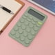 thumbnail image 3 of Calculadora portátil sencilla y bonita con batería de botón, calculadora de bolsillo para oficina. Verde claro, 3 of 9