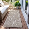 thumbnail image 6 of Addison Rugs Chantille Indoor/Outdoor Transitional Lines Brown Washable Runner Rug, 2'3" x 7'6", 6 of 6