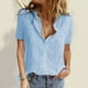 thumbnail image 2 of Cárdigan Para Mujer Botón de Moda Color Sólido Camisa de Manga Corta Cárdigan Superior Odeerbi  ODB129064, 2 of 5
