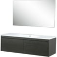 thumbnail image 3 of Lexora Home Sant 48" Single Acrylic Top Bathroom Vanity with Mirror in Charcoal, 3 of 11