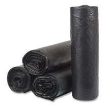 33 in. x 40 in. 16 mic 33 Gallon High-Density Commercial Can Liners - Black (250/Carton)