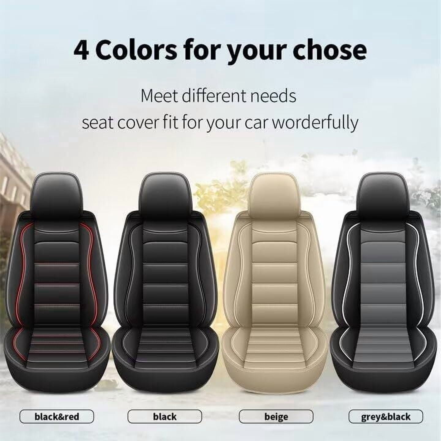 DIKSOAKR Prius Seat Cover Fit for Toyota Prius Accessories 2001-2015,Full Sets Waterproof Faux Leather Seat Protector,Auto Premium Interior(Beige,2 Row 5 Seats)