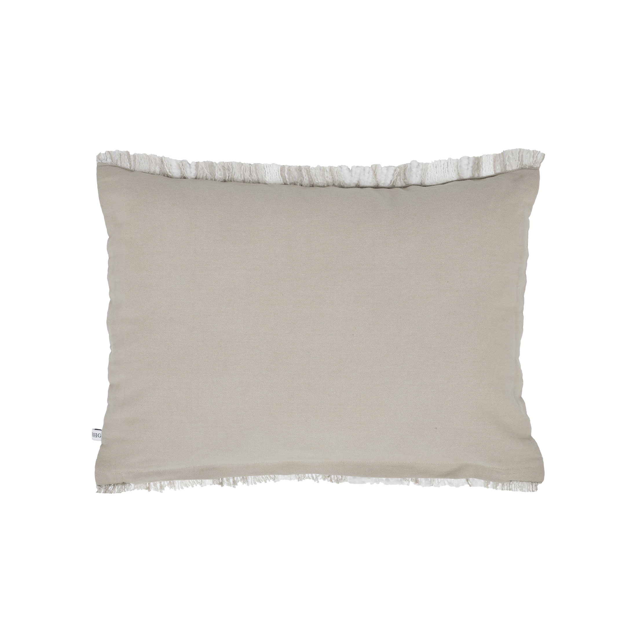 Better Homes & Gardens 14" x 20" Lulu Beige Plaid Cotton Rich Decorative Pillow
