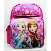 Medium Backpack - - Frozen - Elsa Olaf & Anna Pink New A08148PK