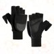 thumbnail image 4 of Guantes de invierno de lana para hombre, gruesos y cálidos, de punto, con medio dedo y muñequera, para entrenamiento deportivo al aire libre, suministros para montar a caballo (negro, talla M), 4 of 7