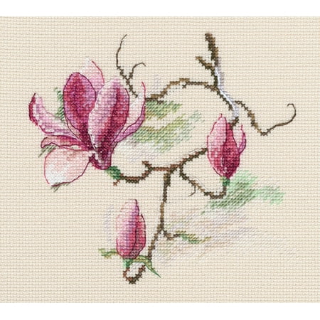 UPC: 4742022976753 | Magnolia flowers M731 Counted Cross Stitch Kit