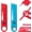 Red+Blue, variant on 4 In 1 Sewing Threader Tool Magnifying Magnetic Seam Ripper Accessory (Blue)