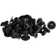 thumbnail image 1 of Parachoques parachoques 6 mm agujero negro remaches de plástico sujetadores 20 piezas, 1 of 5