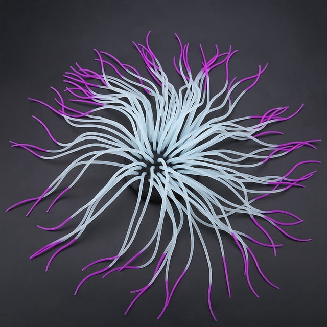 Simulation Anemone, Silicone Anemone, Silicone Luminous For Fish Aquarium