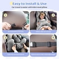 thumbnail image 5 of FLORICH Car Travel Pillow for Kids, Removable Cover H-Shaped Pillow for Adult and Children, Road Trips Pillow for Car, Gray, 5 of 7