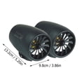 thumbnail image 3 of Wireless Motorcycle Speakers, 5.2 Inch Length & Vibrant OLED Displays, for Weatherproof Music and Call Control(Black,1pair), 3 of 8