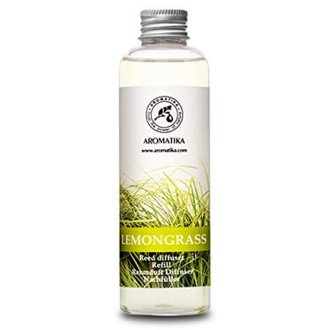 AROMATIKA Lemongrass Essential Oil Alcohol Free 100% Pure Therapeutic for Diffuser, Humidifier, Aromatherapy, Sleep, Relax Room Air Fresheners Perfect Gifts - Lemongrass Essential Oil 6.8oz