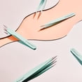 thumbnail image 3 of Contours Rx Precision Tweezers – Needle Nose Stainless Steel Tweezer for Lids by Design Placement, Eyebrow Grooming & Lash Application – TSA-Approved, 3" 4" Combo Pack, 3 of 7