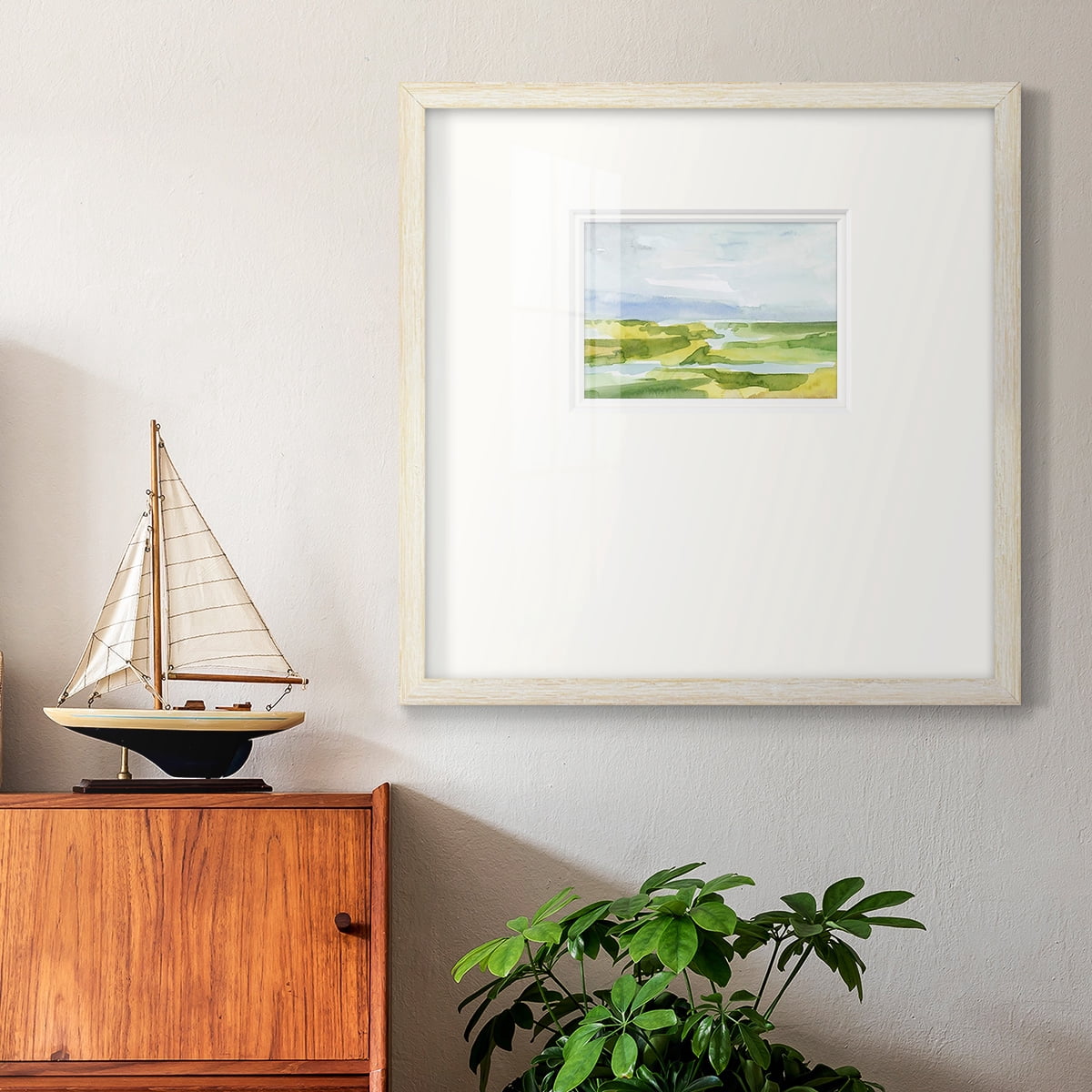 Watery Lowlands IIIPremium Framed Print