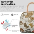 thumbnail image 3 of Waterproof Lunch Tote - Cottagecore Fungi Aesthetic, Leakproof & Easy to Clean Insulated Lunch Box, Stylish and Portable for Women, Students & Professionals (Botanical Mushroom), 3 of 5