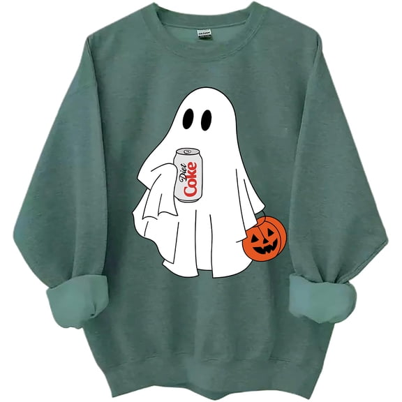 Halloween Diet Coke Ghost Sweatshirt Diet Coke Ghost Shirt Coke Lover Shirts Funny Halloween Tops