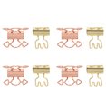 thumbnail image 4 of Paper Binder Clips, Office Binder Clips Metal Material Strong Clamping Force Versatile Arrows Fork Shape 100pcs Sturdy  For Certificates For Student, 4 of 8