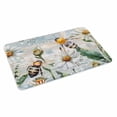 thumbnail image 4 of Summer Botanical Door Mat Indoor Outdoor, White Daisy Botanical Bee Farmhouse Non Slip Welcome Mat with Rubber Backing, Absorbent Fabric Front Door Mats Entryway Rug for Home Patio Entrance 16"x24", 4 of 9