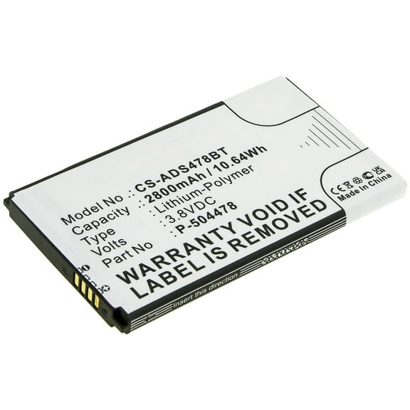 Replacement Battery for ADT Command Secondary Color Touchs,PN:P-504478,2800mAh