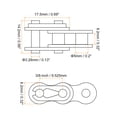 thumbnail image 2 of Unique Bargains 5Pack Chain Connector Link Roller, 3/8' Pitch Carbon Steel Split Links for 06B Chain, 2 of 6