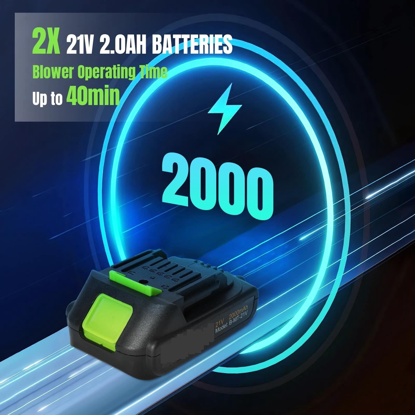 3000W Cordless Electric Air Blower Leaf Snow Blower Dust Collector Sweeper Adjustable Speeds Garden Power Tools