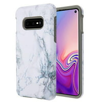 Samsung Galaxy S10e /S10 E Phone Case Premium Slim Protective Shockproof [Drop Protection] Armor Hybrid Rubber Rugged TPU Cover White Marbling Marble Phone Case for Samsung Galaxy S10e (5.8")
