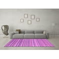 thumbnail image 3 of Ahgly Company Indoor Round Oriental Purple Modern Area Rugs, 4' Round, 3 of 4