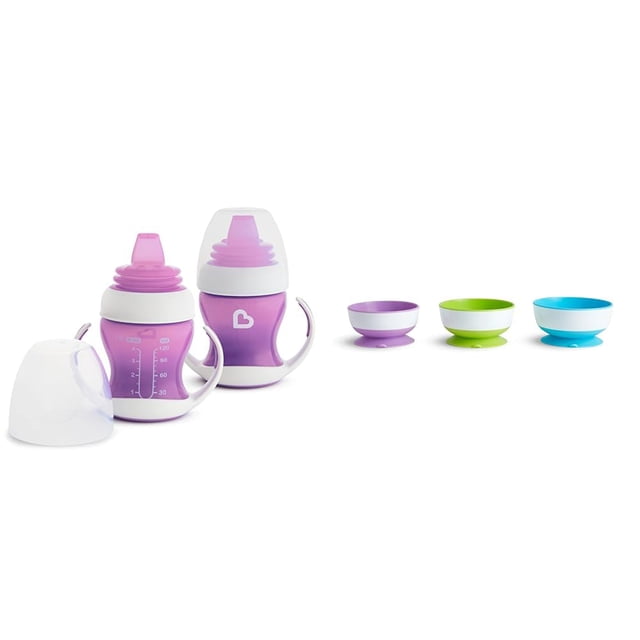Copa Sippy Trainer Munchkin Gentle Transition, 120 ml, paquete de 2