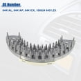 thumbnail image 5 of Fan Blower Motor Resistor Heater Replacement Fit for Peugeot 206 307 White Silver Tone, 5 of 6