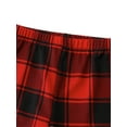 thumbnail image 6 of Frontwalk Family Plaid Pajamas Pants Women Men Casual Straight Leg Pants Christmas Sleepwear Elastic Waist Pj Bottoms Red Dad M, 6 of 8