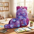 thumbnail image 5 of AHMOMEI Cute Print 3 Pieces Backpack Set, 16.54" Height Backpack with Lunch Tote & Pencil Case for Picnic, Weekend Play & Daily Casual Activities, 5 of 9