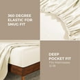 thumbnail image 2 of Superior Egyptian Cotton 850 Thread Count Bed Sheet Set, Full, Ivory, 2 of 6