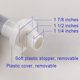 thumbnail image 2 of Tubo de drenaje universal flexible y expandible antiolor de 1-1/4 pulgadas para lavabo, tubo S, tubo inferior, tubo de trampa P (1 1/4 B), 2 of 5