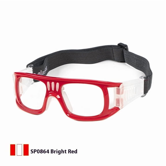Sports Basketball Glasses for Men and Women Football Goggles Anti Fog Safety Eyewear Protective Glasses（Bright Red,Gift zipper bag mirror bag）