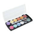 thumbnail image 2 of Watercolor Paint Solid 12 Colors Portable Pigment Art Set for Painting Graffit Design, 2 of 8
