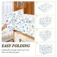 thumbnail image 2 of Yayeee Collapsible Cube Storage Bin with Lid Fabric Closet Decorative Basket with Handles, Forget Me Not, 2 of 7