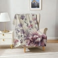 thumbnail image 4 of Christmas Floral Set: 30"x40" Blanket + 15.75"x13.78" Tote Flannel Throw Blanket for Adults, Soft Warm Cozy Air-Conditioned Room Nap Blanket for Couch, Sofa, Office, Mother's Day Gifts, 4 of 15