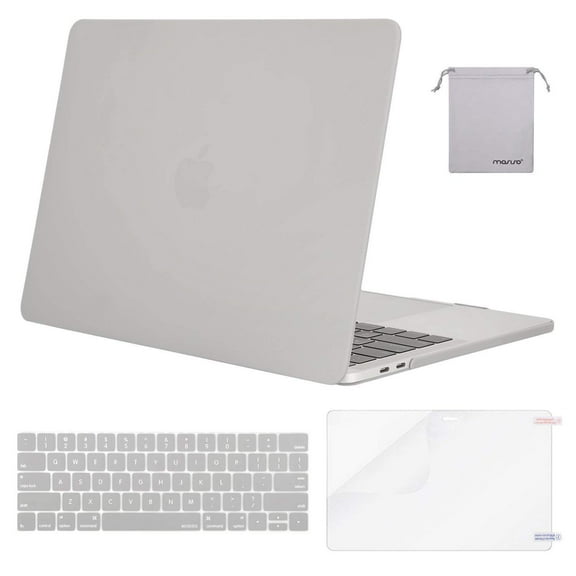 Mosiso 4 in 1 MacBook Pro 13 Case A2159 A1989/ A1706/A1708 2016 2017 2018 2019 Plastic Hard Shell Case with Keyboard Cover Bag for Newest Macbook Pro 13 Inch Touch Bar