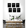 thumbnail image 4 of Drsoum Inspirational Office Wall Art Motivational Quotes Wood Framed Canvas Posters 8"x10"x6PCS, 4 of 6