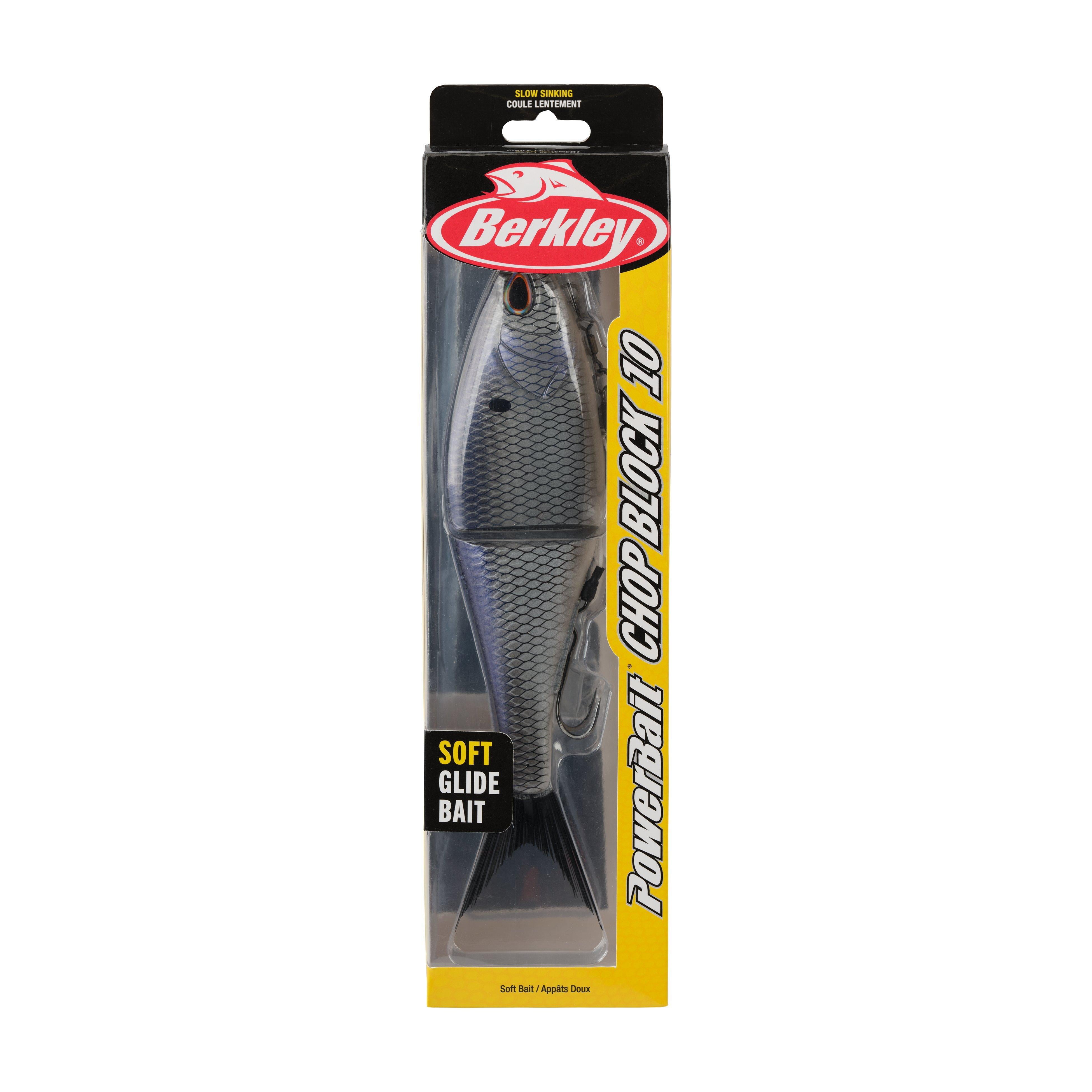 Berkley PowerBait® Chop Block, 10 in, Chrome Gizzard