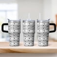 thumbnail image 2 of 20oz Stainless Steel Bohemian Insulated Cup with Handle, Travel Mug for Hot Drinks, Leak-Proof Lid, Straw, Bohemian Design Present, 2 of 5