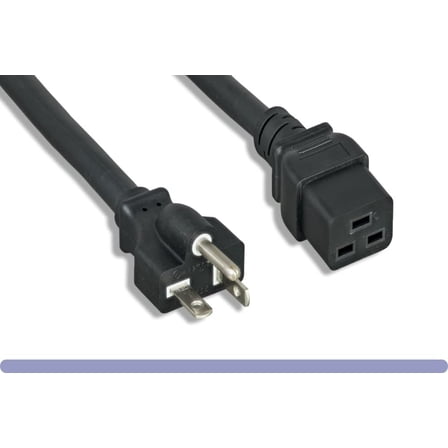 RiteAV - Heavy Duty 12 AWG AC Power Cord NEMA 5-20P to C19 (6ft) 2 Meter