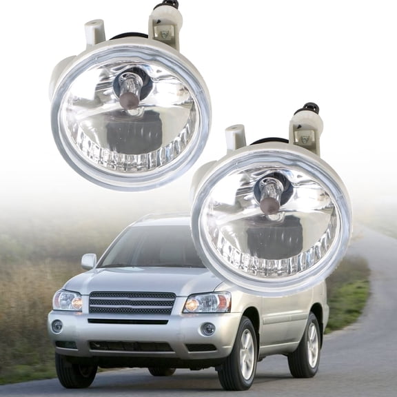 Fog Lights Direct Replacement Pair Left   Right Completed Set For 04 05 06 07 Toyota Highlander Echo Priu Fits select: 2004-2009 TOYOTA PRIUS, 2005 TOYOTA HIGHLANDER LIMITED