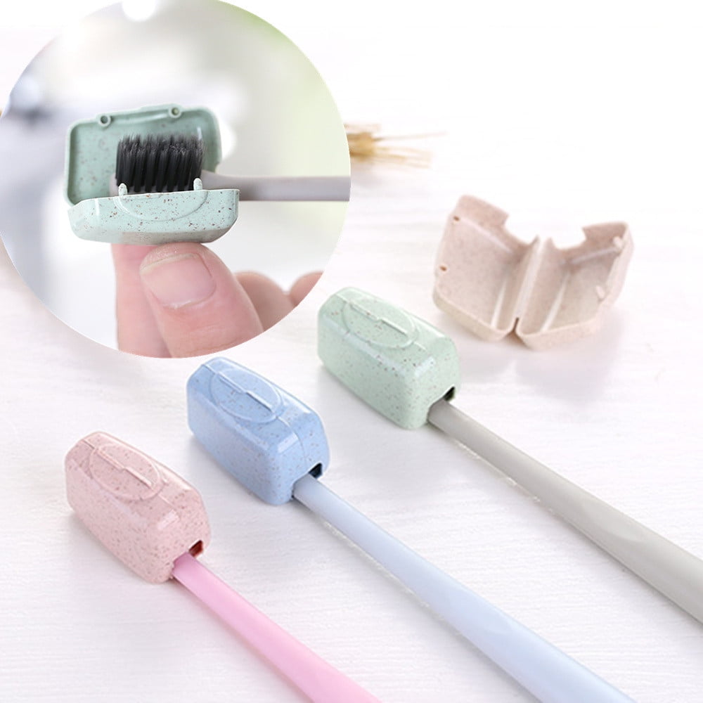 4pcs/Set Portable Travel Toothbrush Cover Wash Brush Cap Case Box  AB 